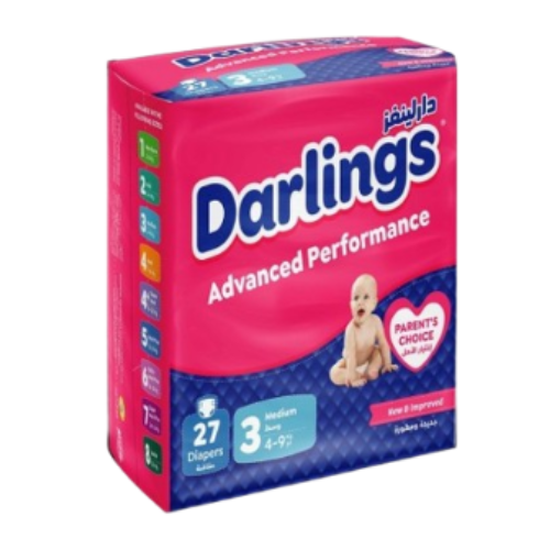 حفاظات اطفال  رقم 3  دارلينغر  4-9 كجم